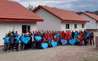 Patru familii din Zemeș au primit locuințe noi, construite în doar 5 zile de voluntari la Hope Build 2025