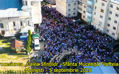 Moineștiul, în sărbătoare: peste 5.000 de credincioși la procesiunea cu moaștele Sfintei Filofteia (VIDEO)