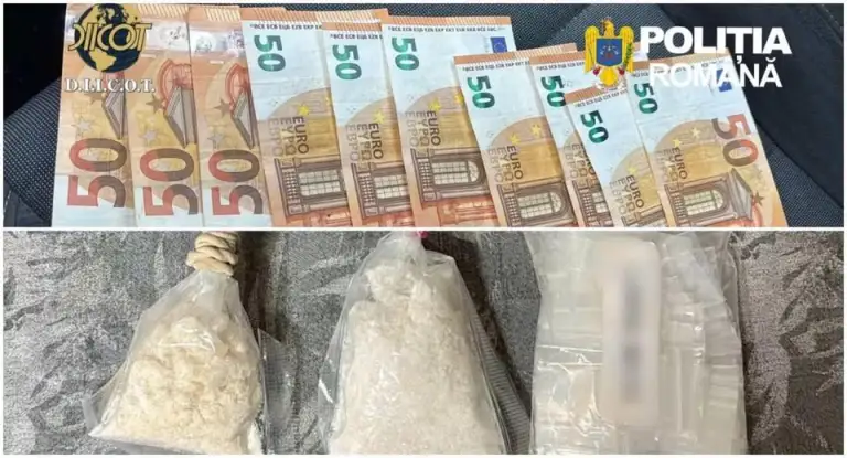 Traficanți de droguri de mare risc din Bacău, reținuți de DIICOT după percheziții. Substanțe aduse din Olanda